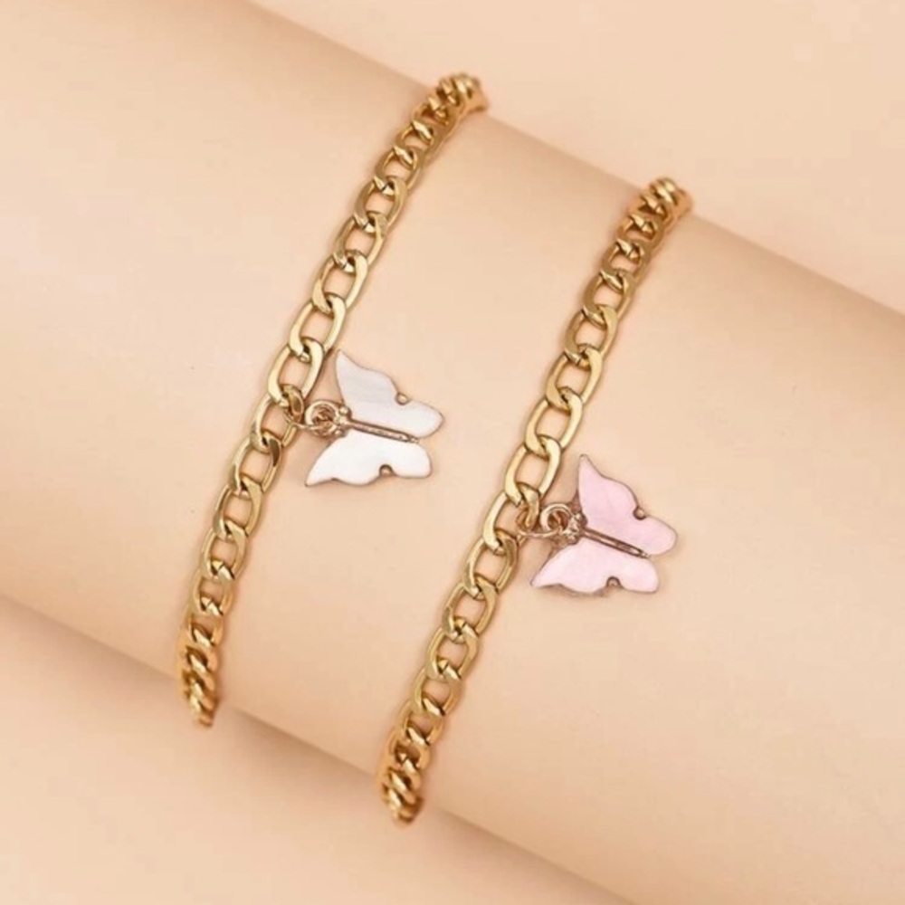 3/$30 💛 2pcs Butterfly Anklet